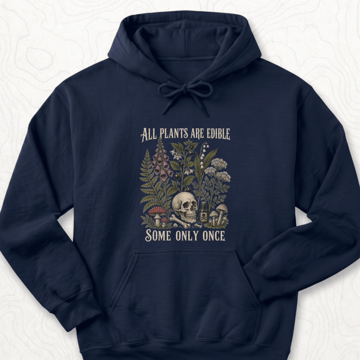 All Plants Edible Hoodie - Navy