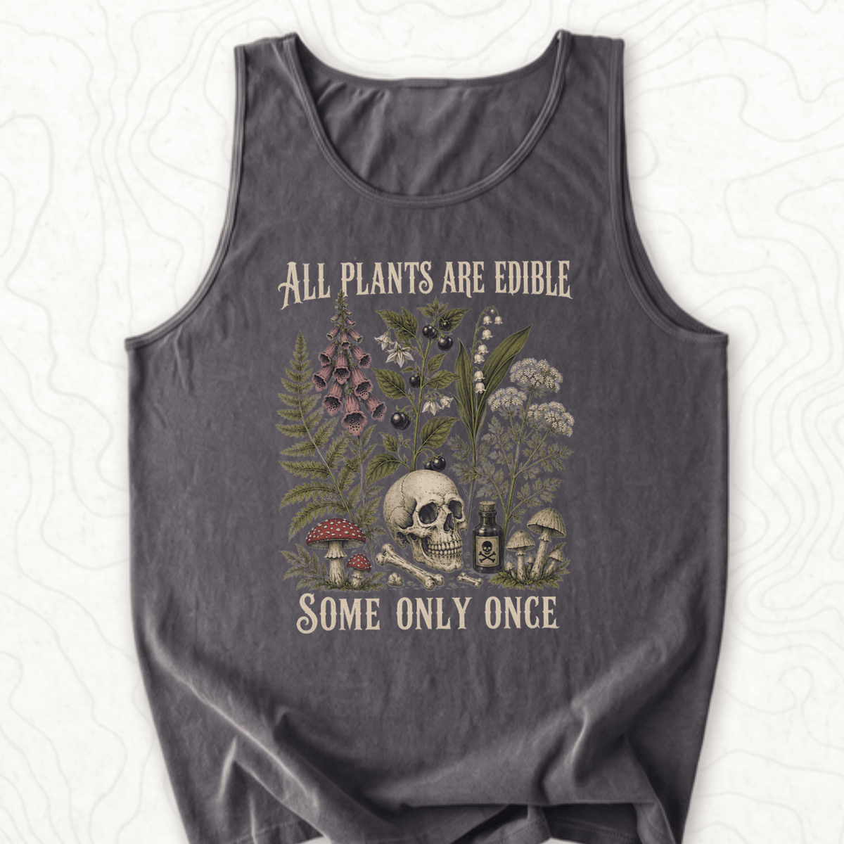 All Plants Edible Tank Top - Pepper
