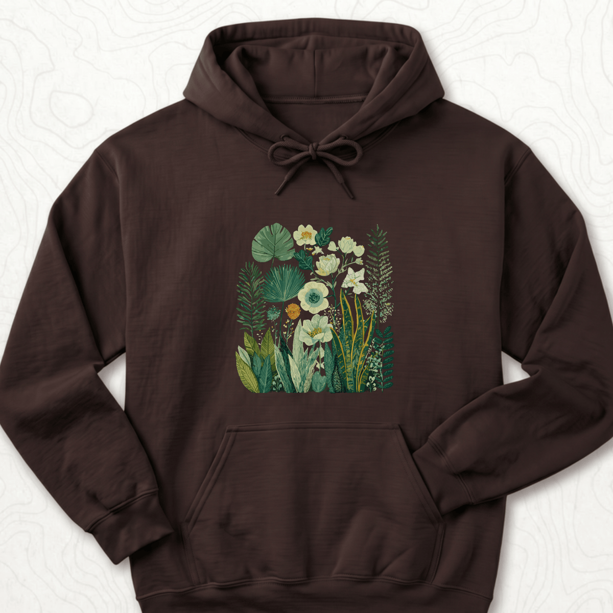 Botanical Garden Hoodie - Dark Chocolate