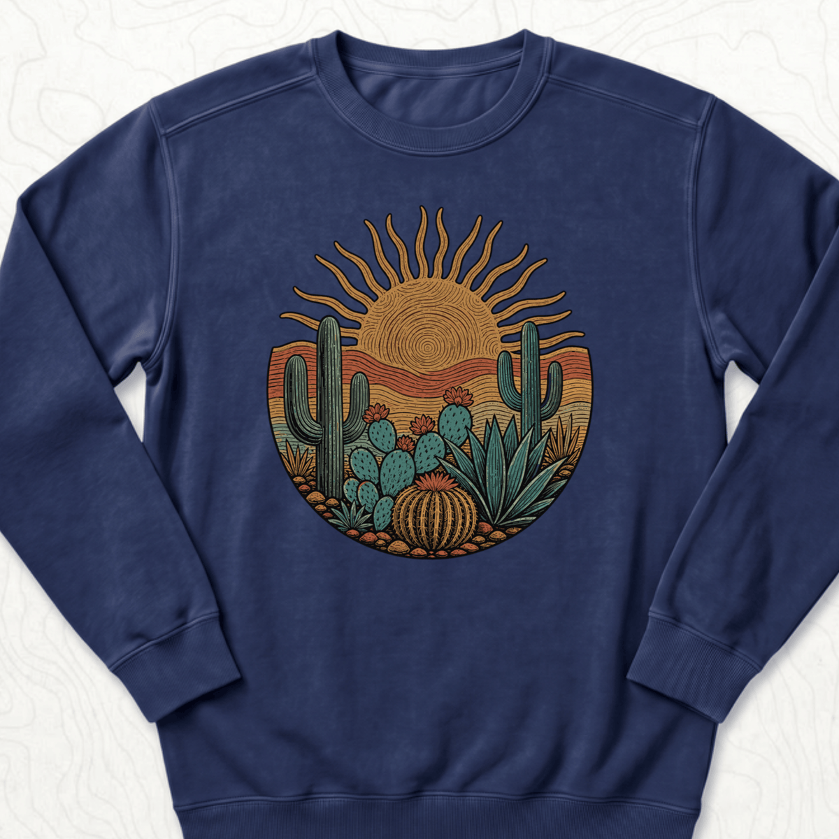 Desert Sunset Sweatshirt - True Navy