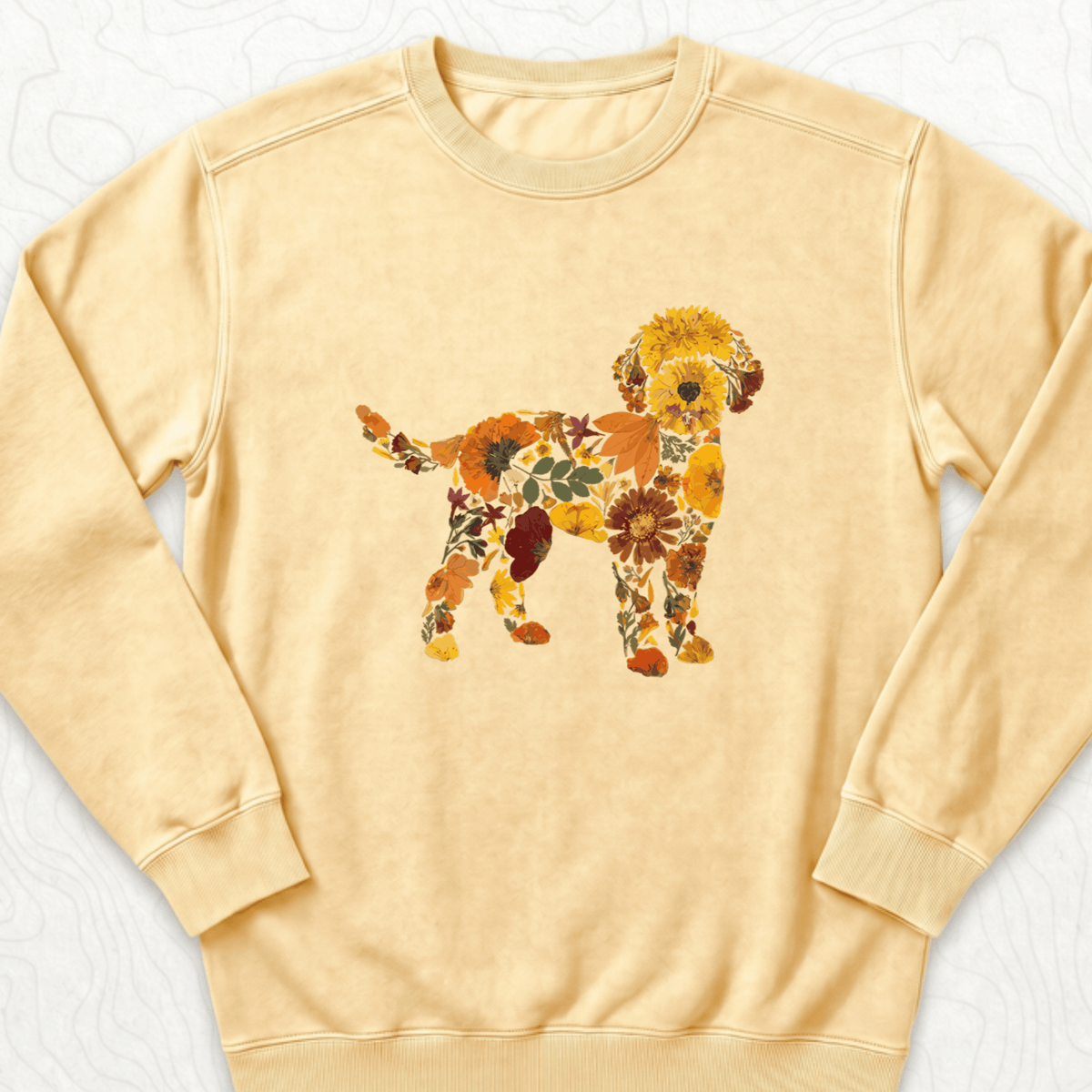 Floral Dog Sweatshirt - Butter