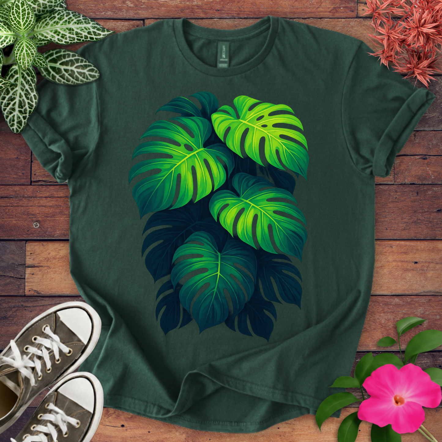 Neon Monstera T-shirt