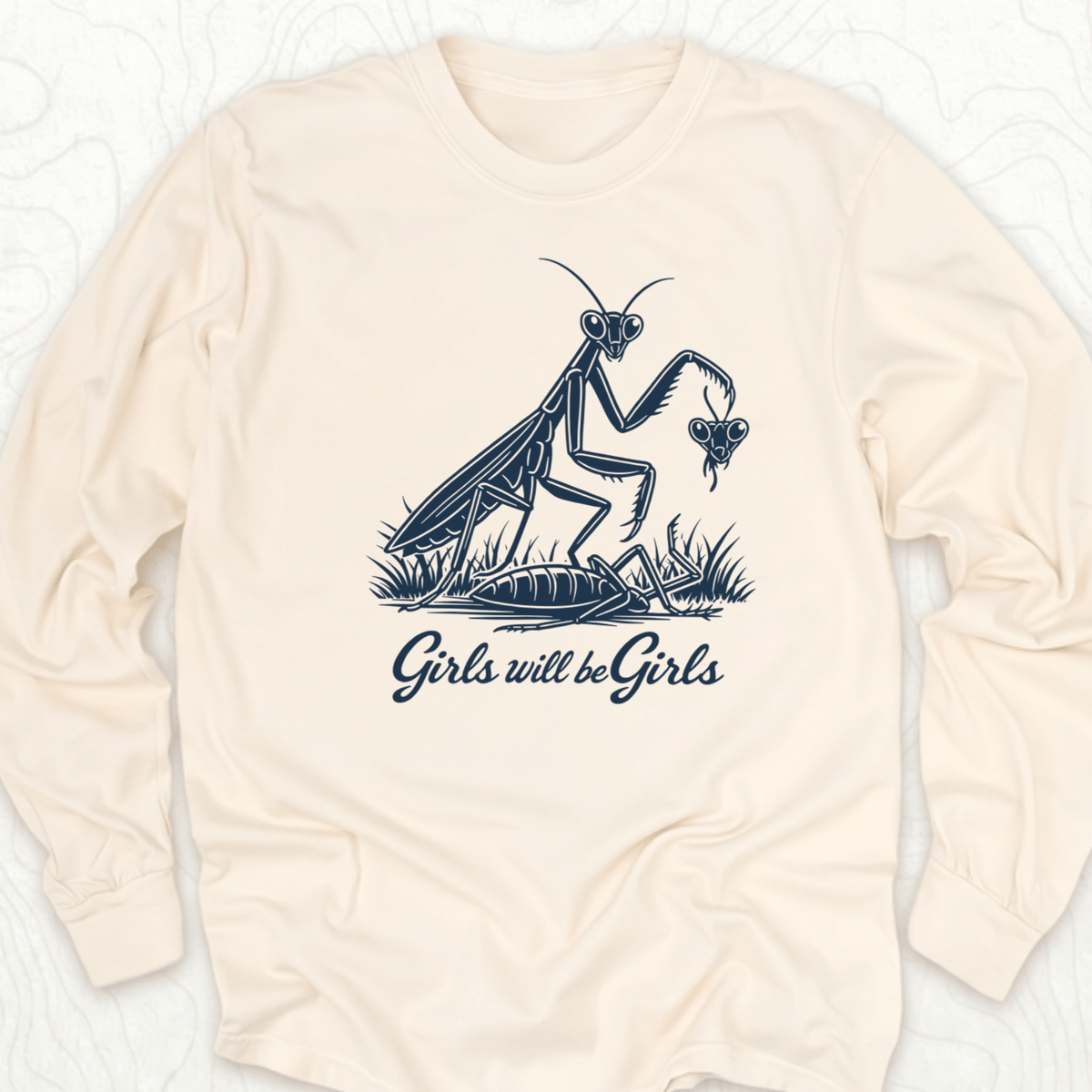Girls Will Be Girls LS T-shirt - Ivory