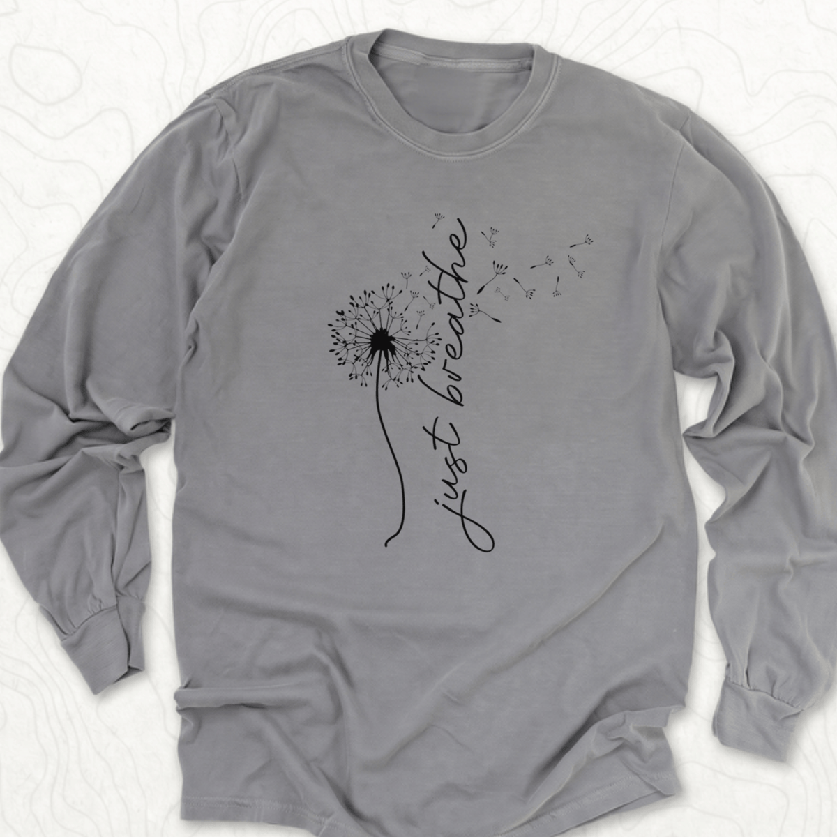 Just Breathe LS T-shirt - Grey