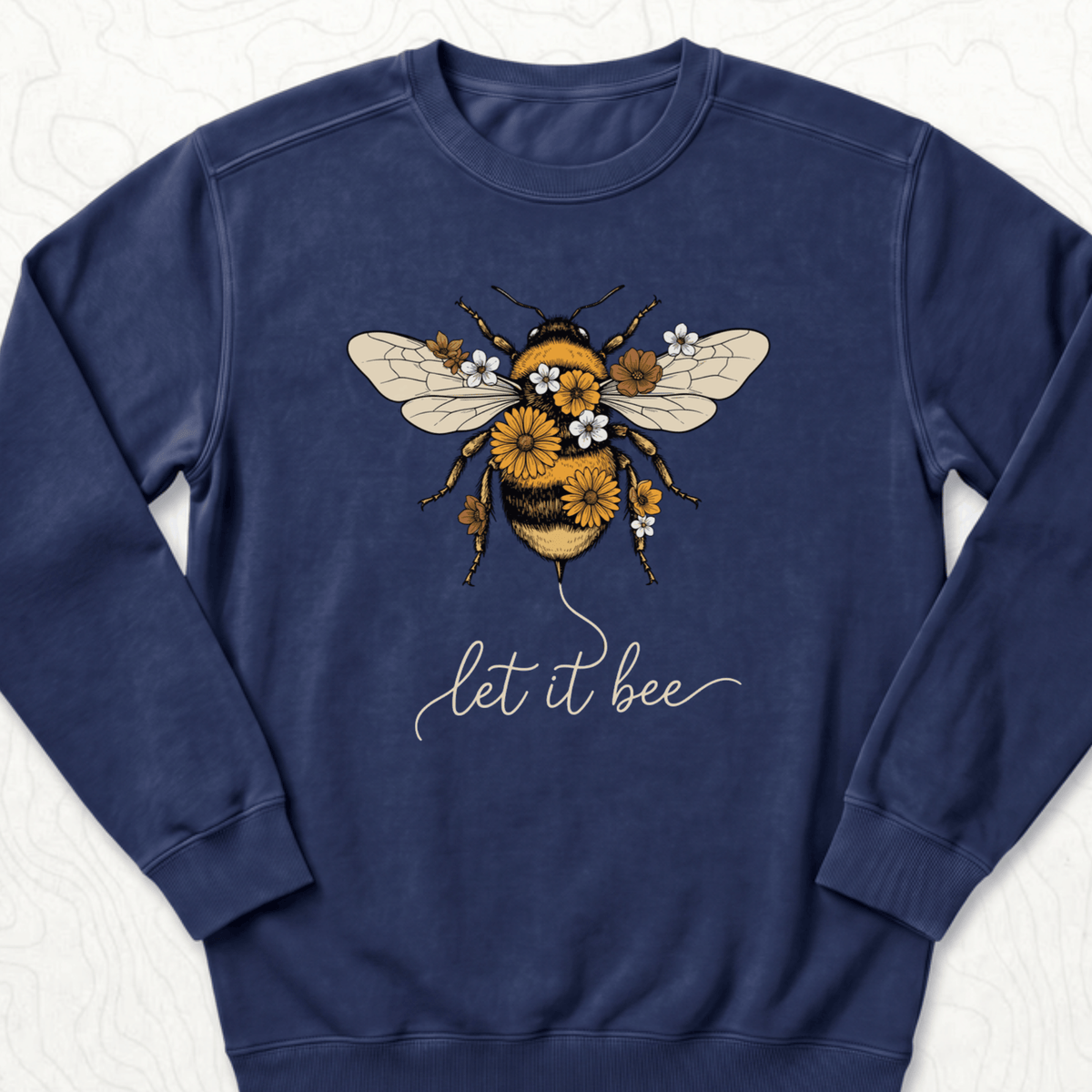 Let It Bee Sweatshirt - True Navy