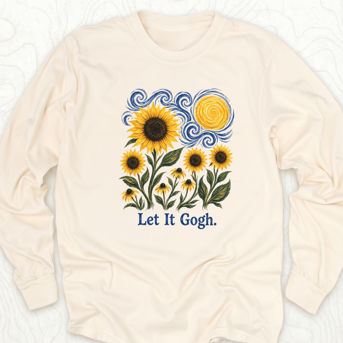 Let It Gogh LS T-shirt - Ivory