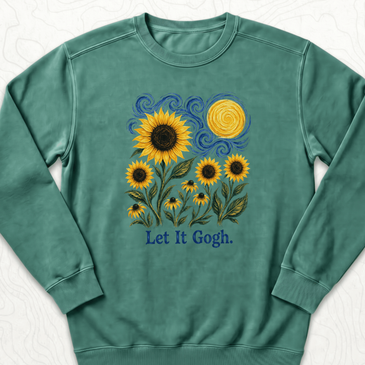 Let It Gogh Sweatshirt - Light Green