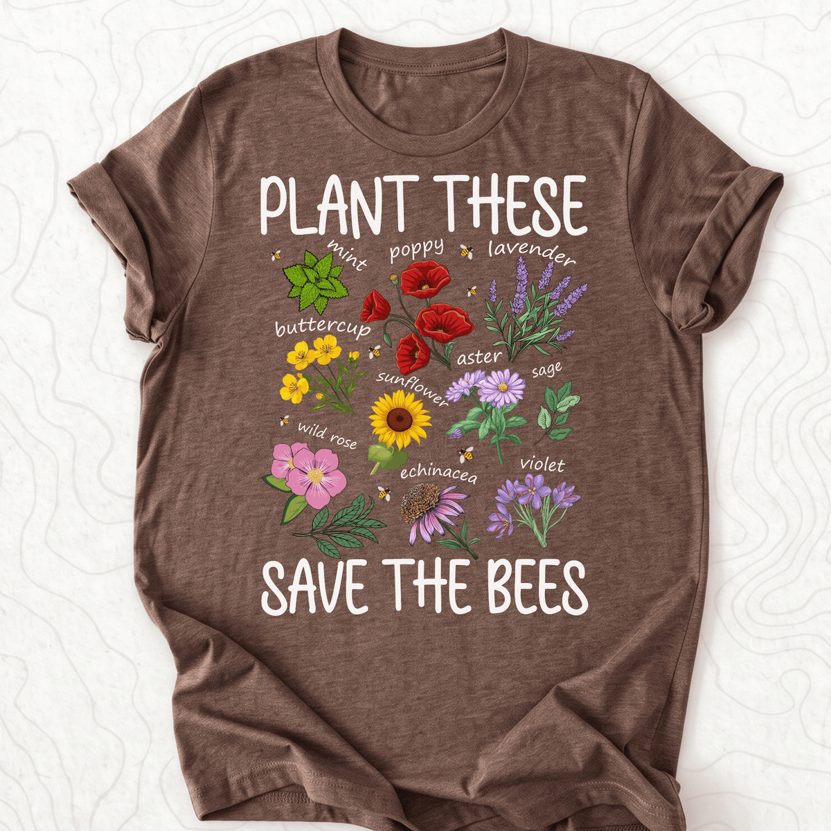 Plant These Tee - Heather Brown