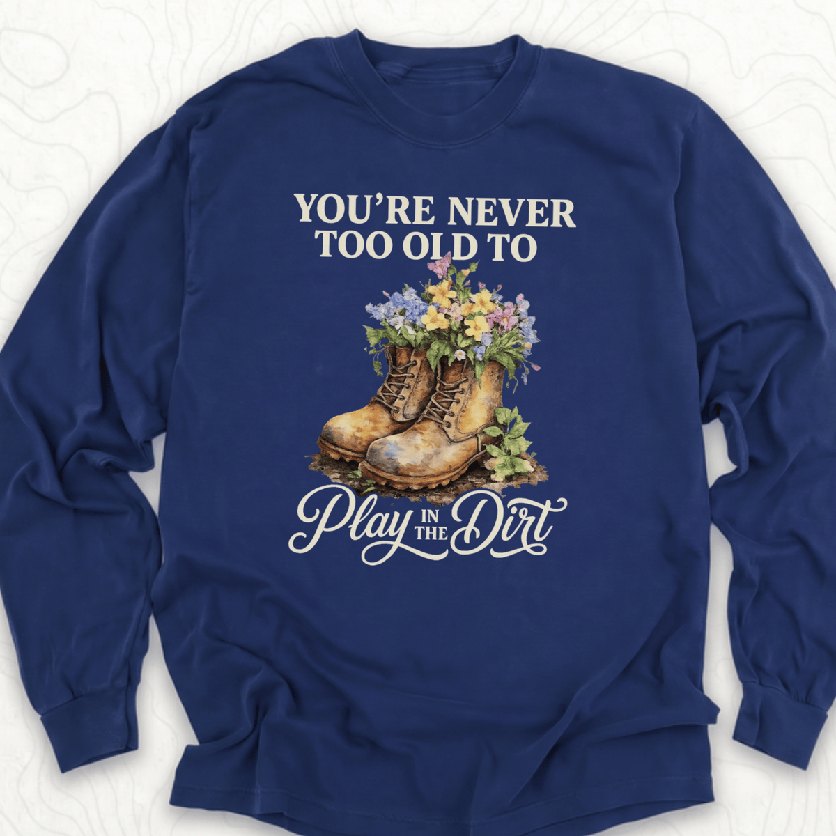 Play In Dirt LS T-shirt - True Navy
