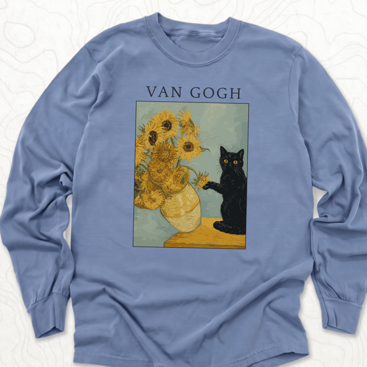 Van Gogh LS T-shirt - Blue Jean