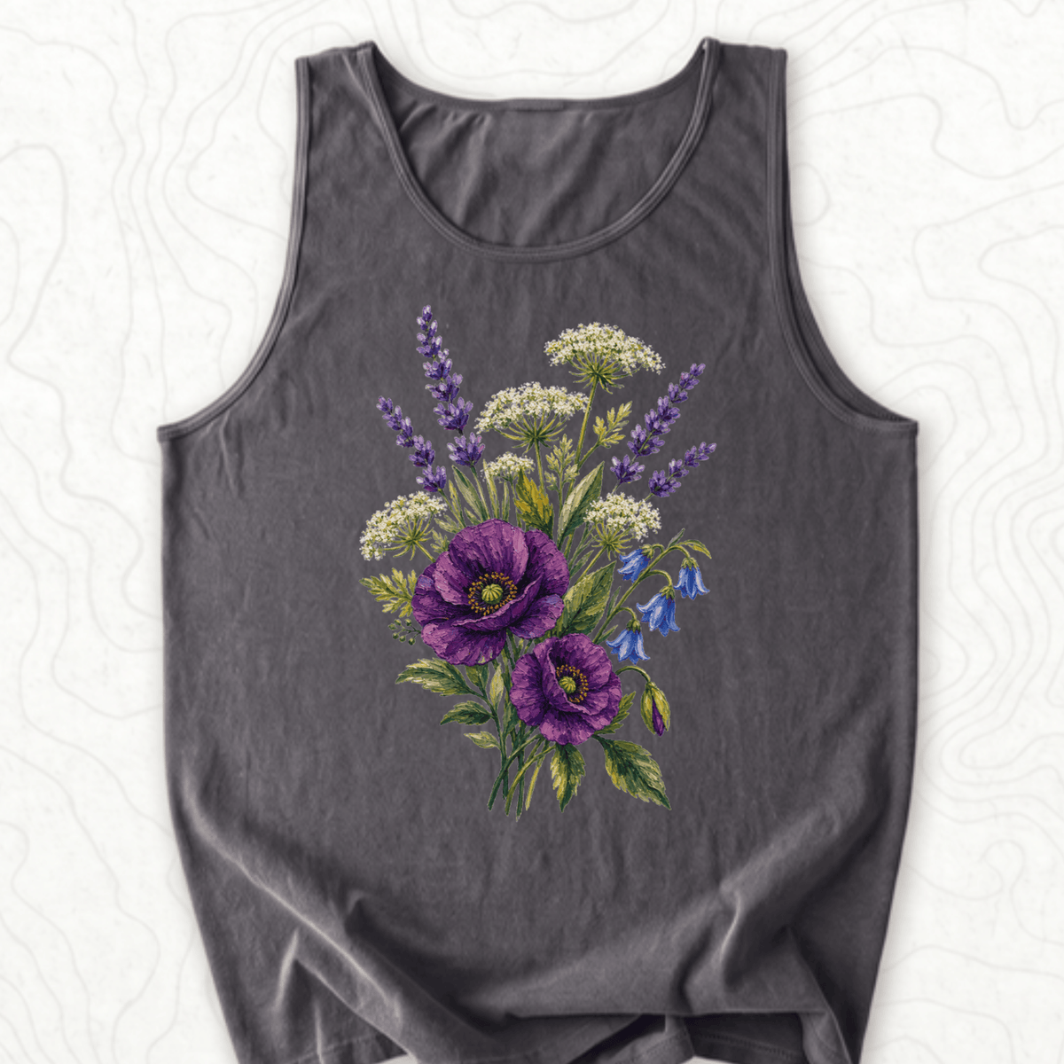 Wildflower Bouquet Tank Top - Pepper