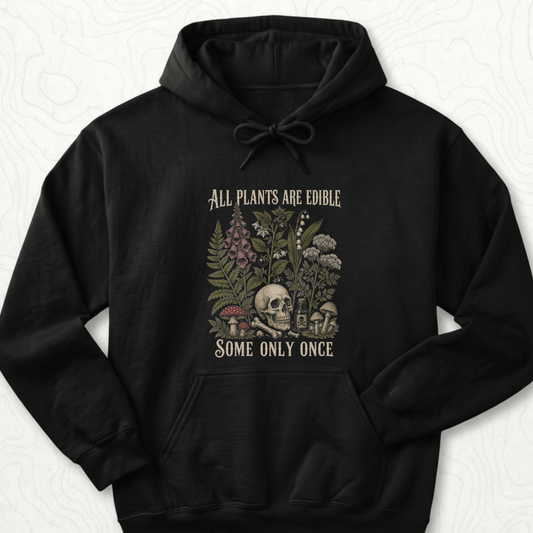 All Plants Edible Hoodie - Black