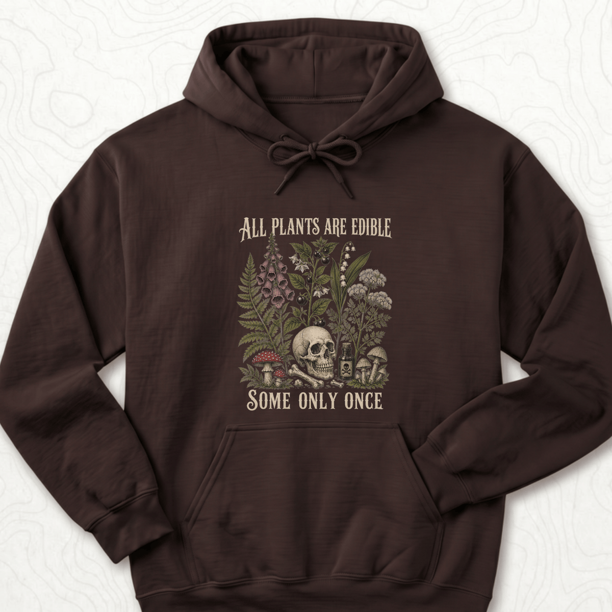 All Plants Edible Hoodie - Dark Chocolate