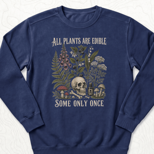 All Plants Edible Sweatshirt - True Navy