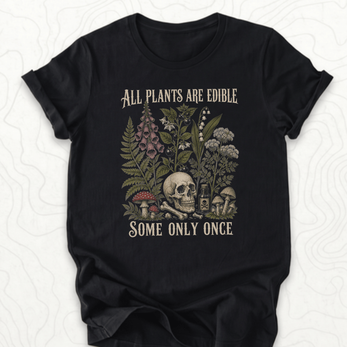 All Plants Edible Tee - Black