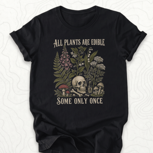 All Plants Edible Tee - Black