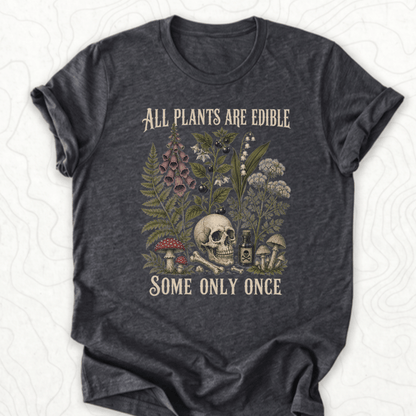 All Plants Edible Tee - Dark Grey Heather