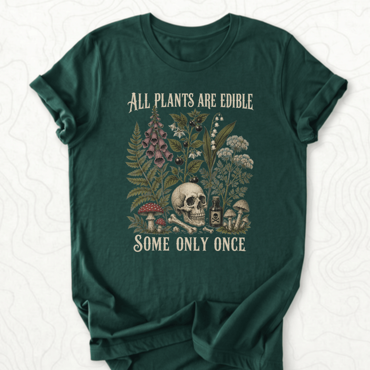 All Plants Edible Tee - Forest