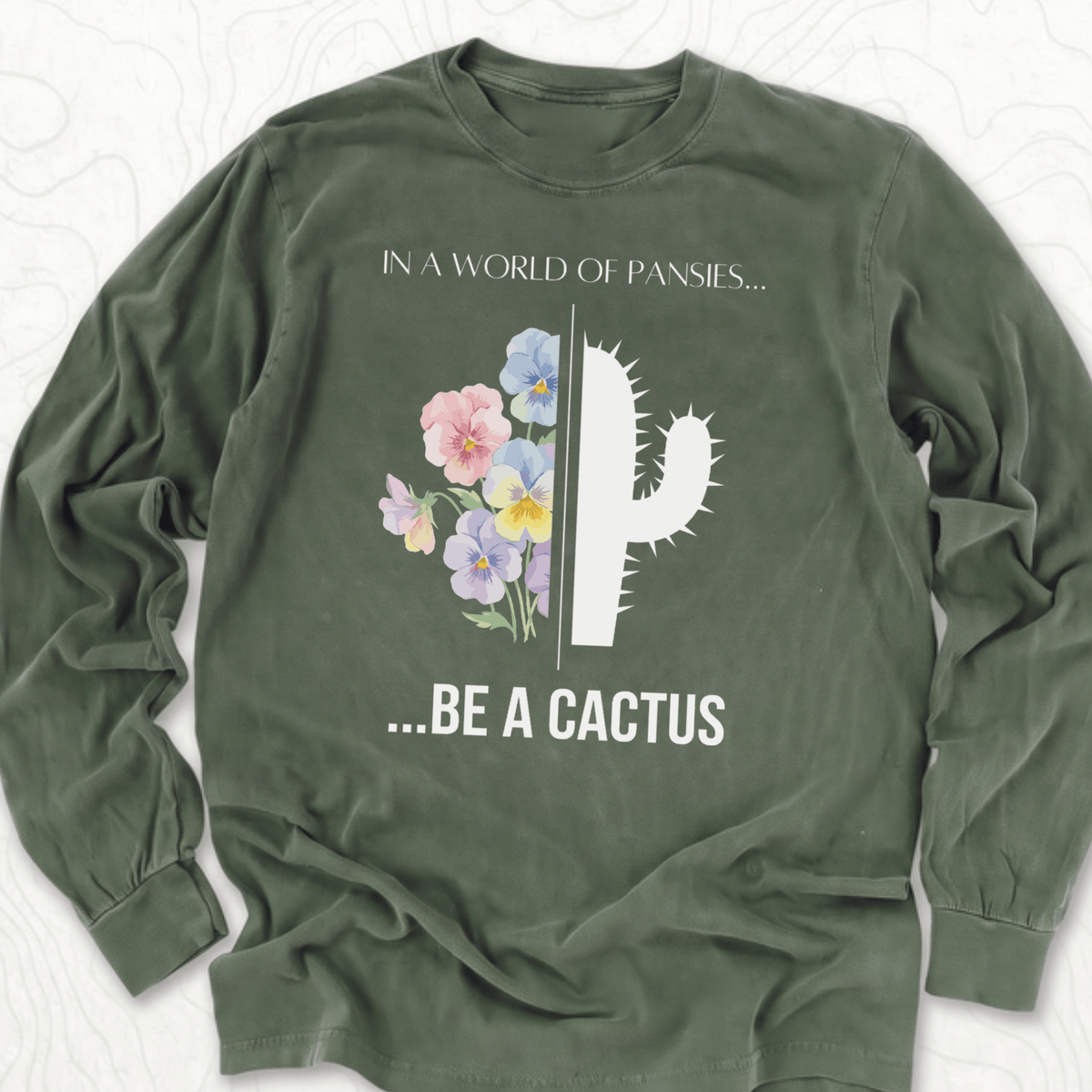 Be A Cactus LS T-shirt - Hemp