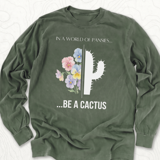 Be A Cactus LS T-shirt - Hemp