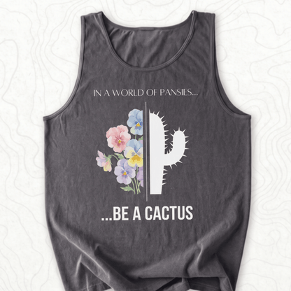 Be A Cactus Tank Top - Pepper