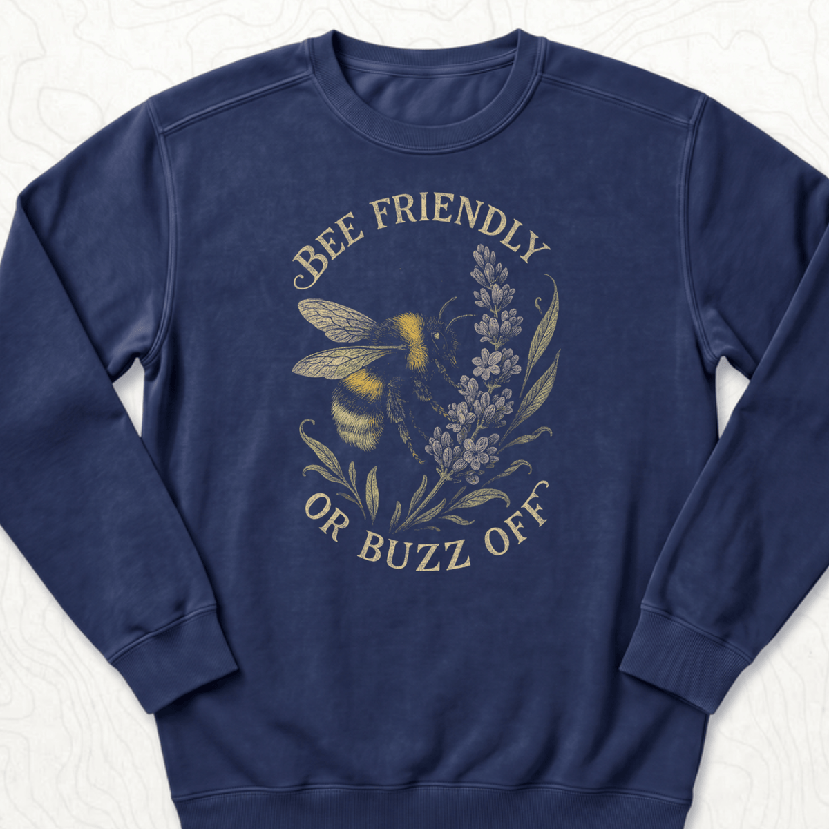 Bee Friendly Sweatshirt - True Navy