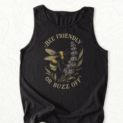 Bee Friendly Tank Top - Black
