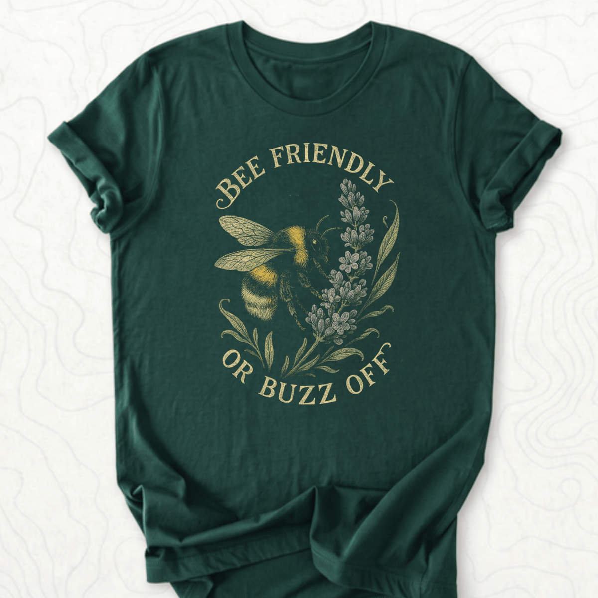 Bee Friendly Tee - Forest