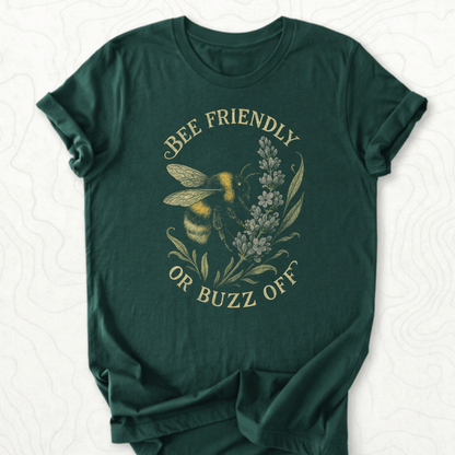 Bee Friendly Tee - Forest