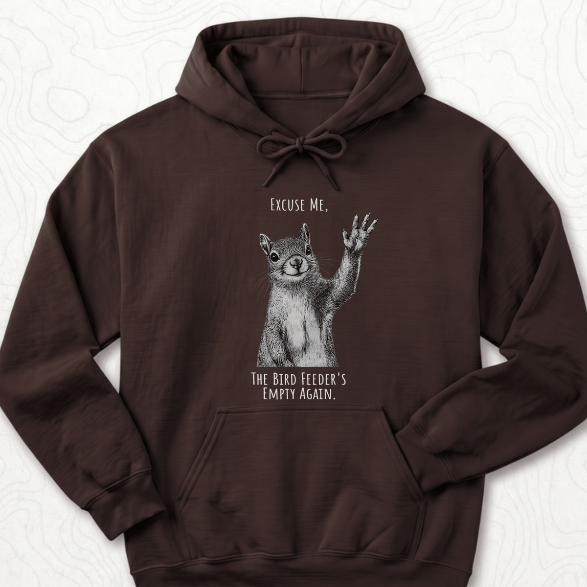 Bird Feeder Empty Hoodie - Dark Chocolate