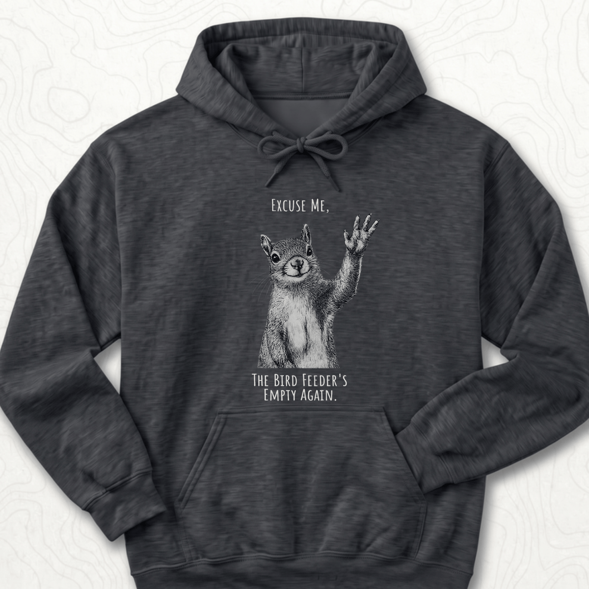 Bird Feeder Empty Hoodie - Dark Heather
