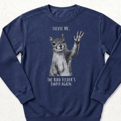 Bird Feeder Empty Sweatshirt - True Navy