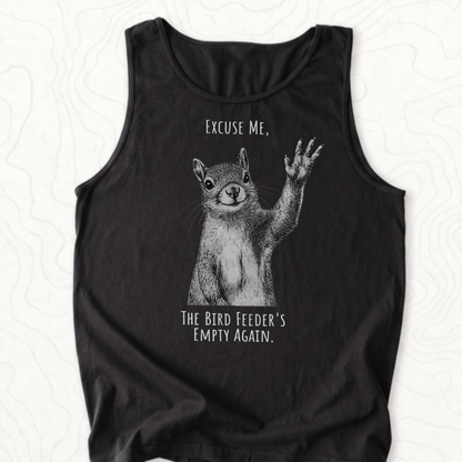Bird Feeder Empty Tank Top - Black