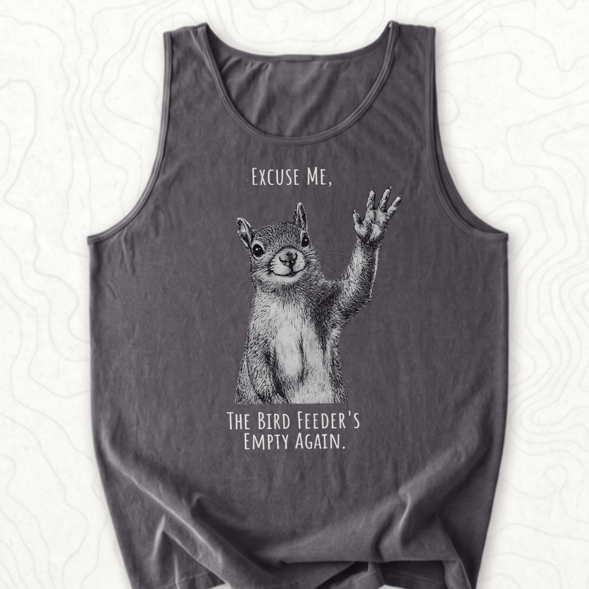 Bird Feeder Empty Tank Top - Pepper