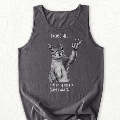Bird Feeder Empty Tank Top - Pepper