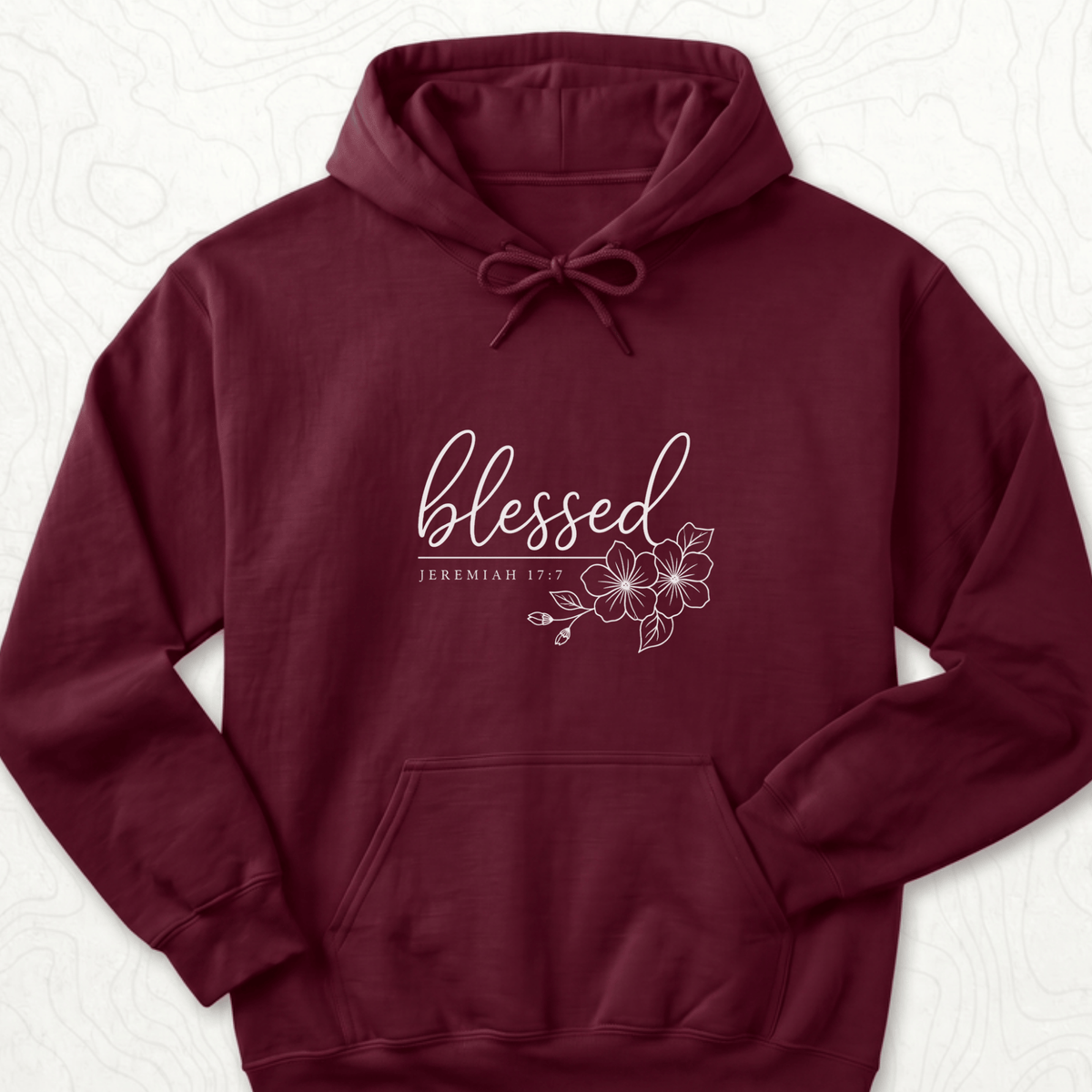Blessed Jeremiah Hoodie - Maroon