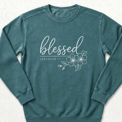 Blessed Jeremiah Sweatshirt - Blue Spruce