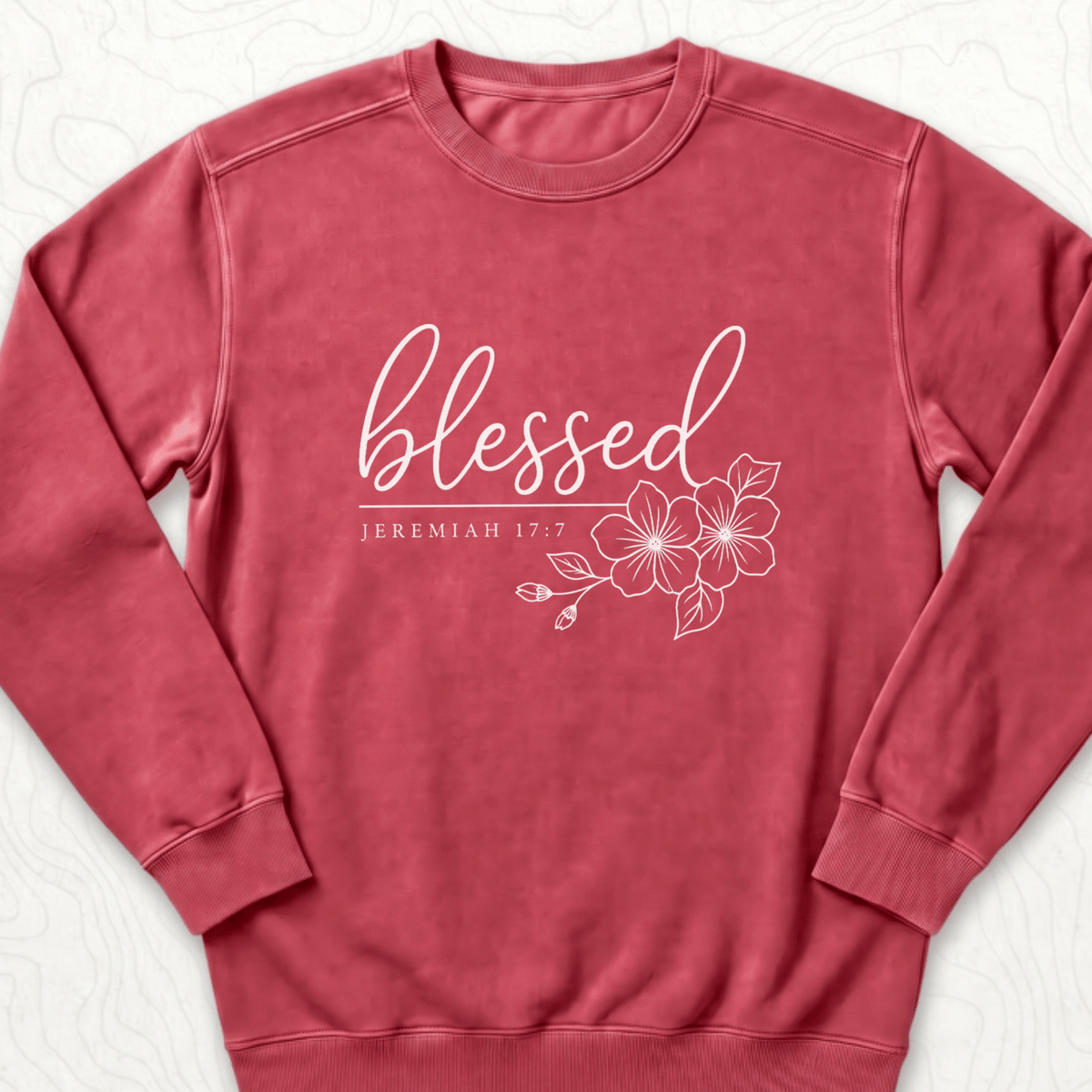 Blessed Jeremiah Sweatshirt - Crimson