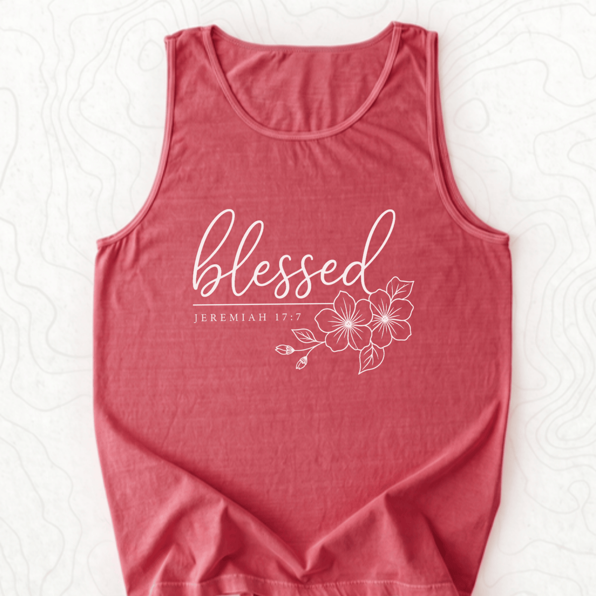 Blessed Jeremiah Tank Top - Crimson