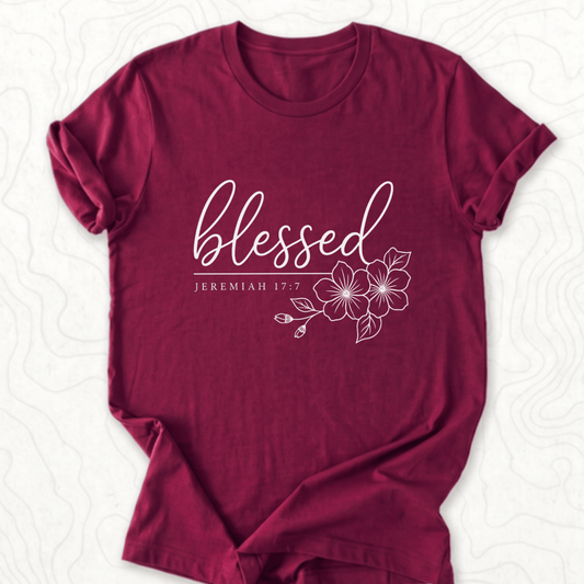 Blessed Jeremiah Tee - Maroon