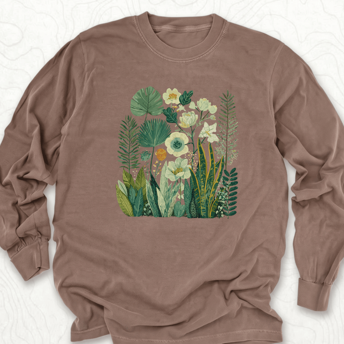 Botanical Garden LS T-shirt - Espresso