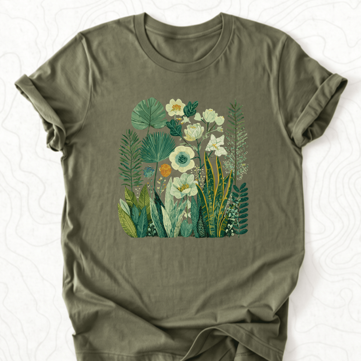 Botanical Garden Tee - Military Green