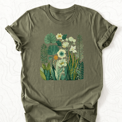 Botanical Garden Tee - Military Green