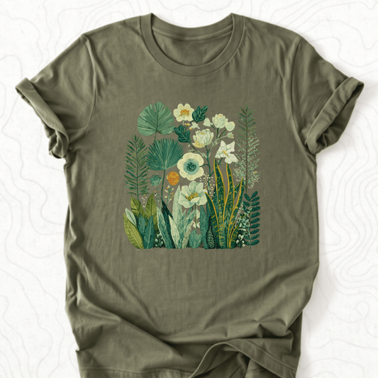 Botanical Garden Tee - Military Green