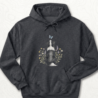Butterfly Dog Hoodie - Dark Heather