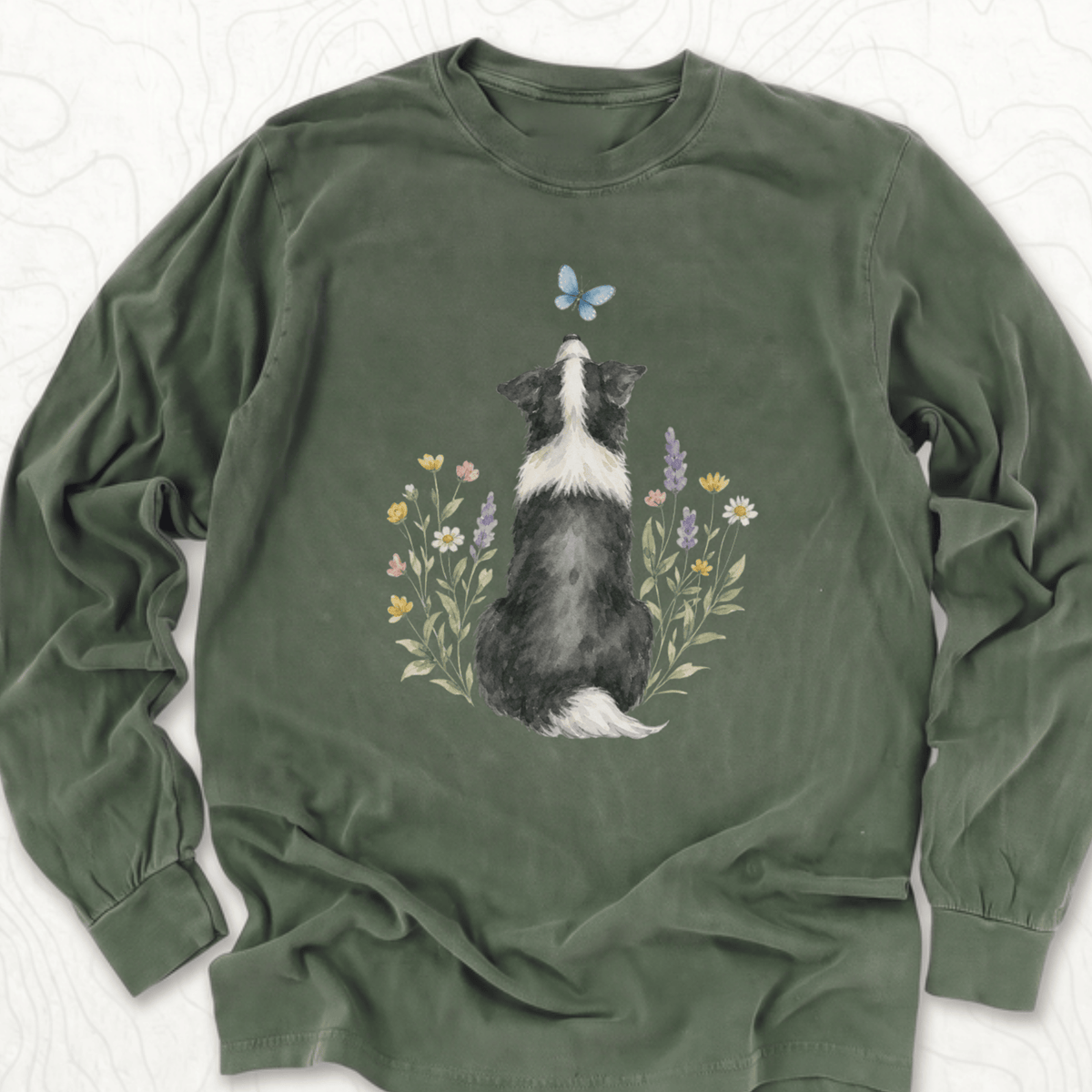 Butterfly Dog LS T-shirt - Hemp