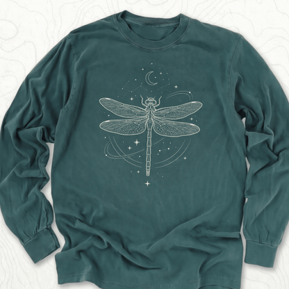 Celestial Dragonfly LS T-shirt - Blue Spruce