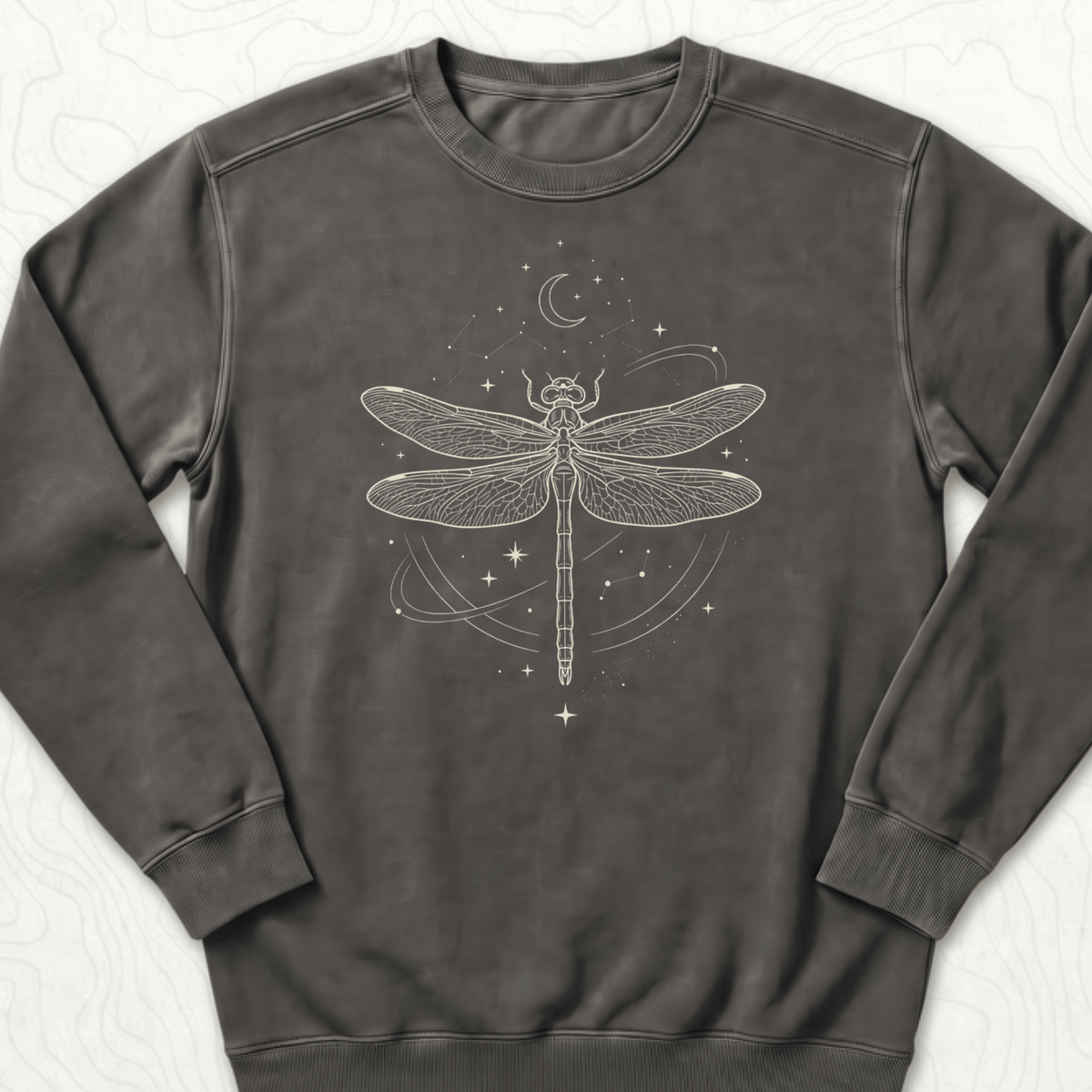 Celestial Dragonfly Sweatshirt - Pepper