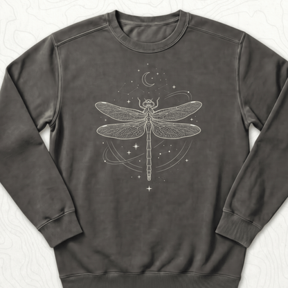 Celestial Dragonfly Sweatshirt - Pepper