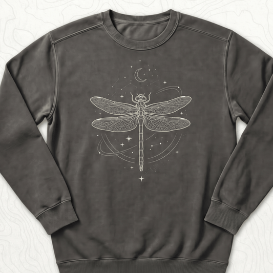 Celestial Dragonfly Sweatshirt - Pepper